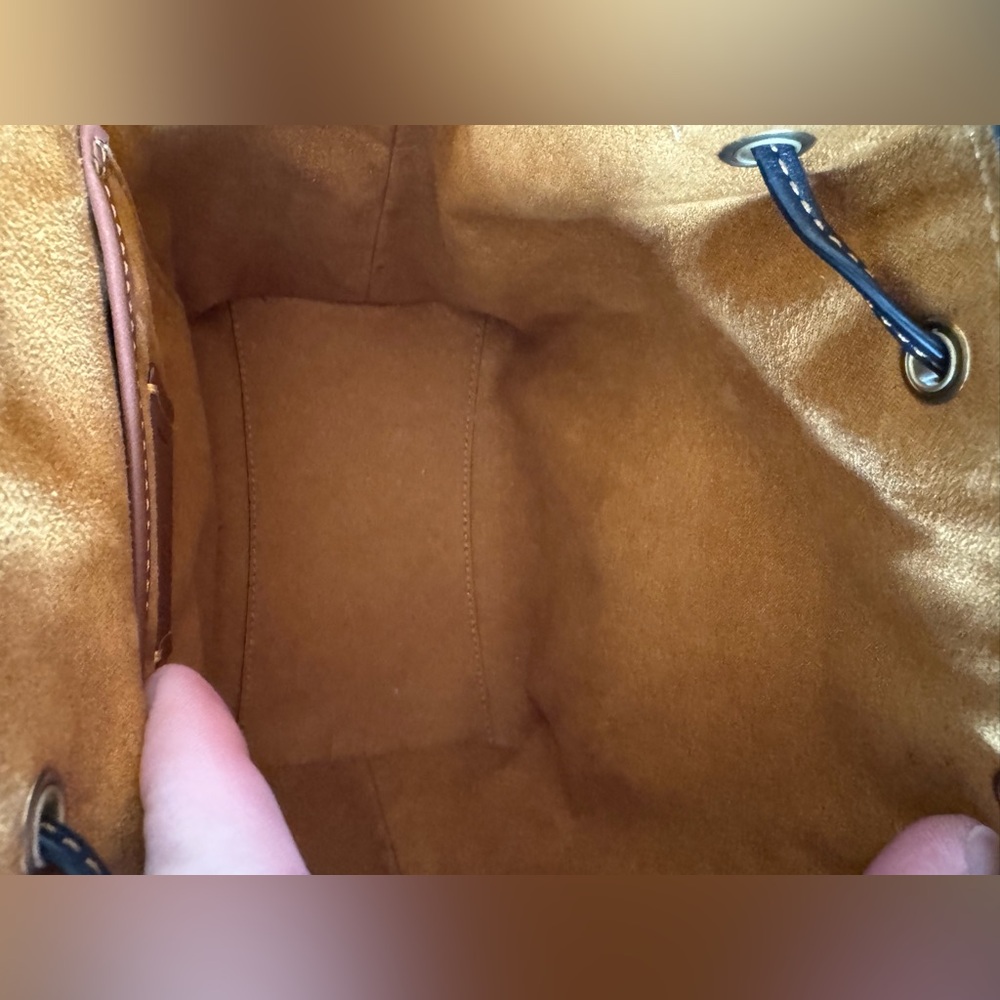 Coach - Riya Backpack 21 Pebbled Leather 2023 - LIKE NEW Rogue Luggage Handle - Picture 14 of 14